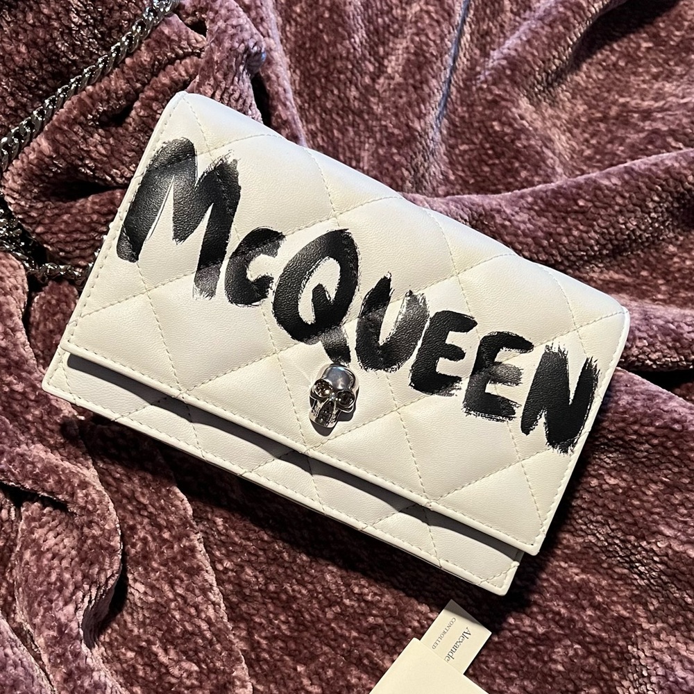 Alexander McQueen Small Skull Leather Crossbody Bag